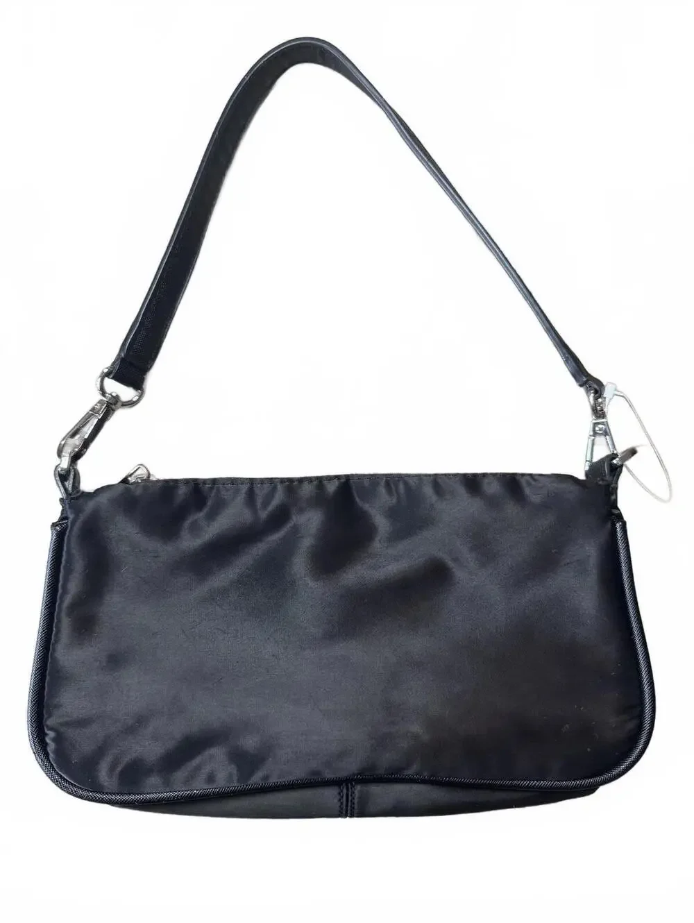 Zara Black Satin-y Shoulder Bag - Picture 2 of 4